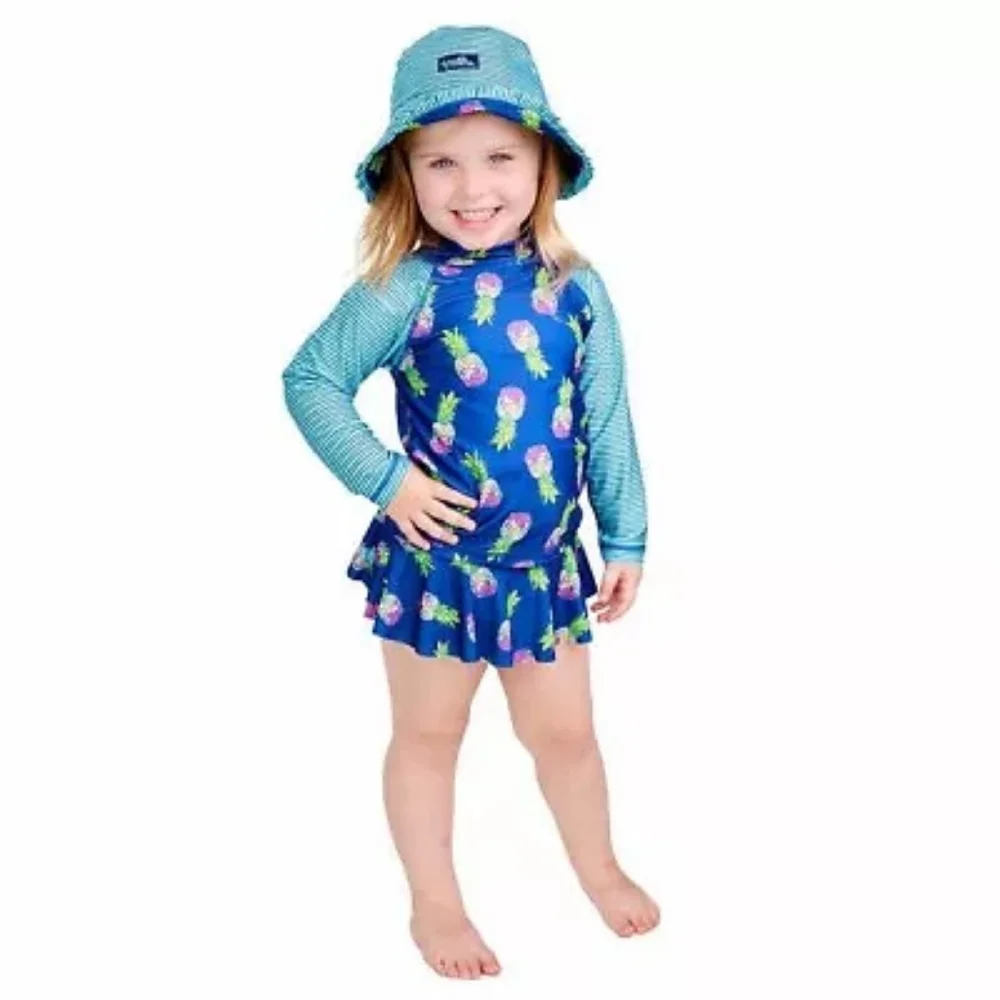 NEW! UV Skinz Swimwear Set With Reversible Hat, UPF 50+ Sun Protection